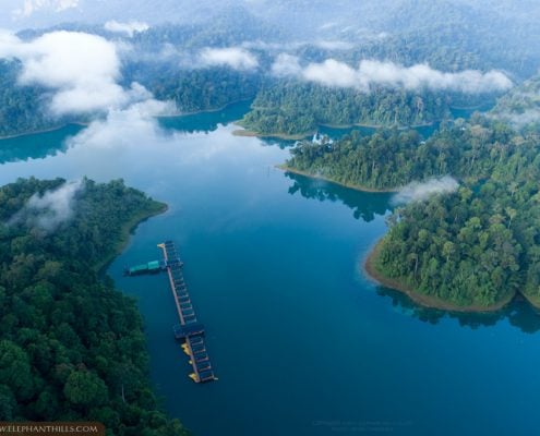 Top view of the Rainforest camp